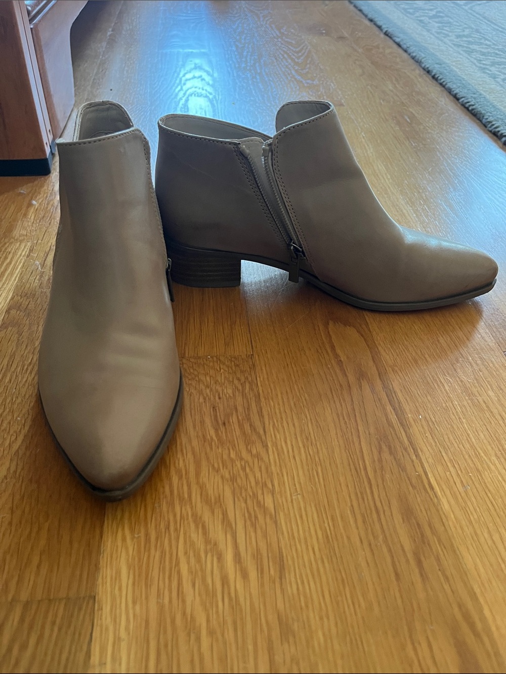 Clark’s Women's Taupe Ankle Booties with Side Zip
